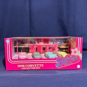 1956 Corvette Collectors Set - Hot Wheels Premium - Mattel Barbie
